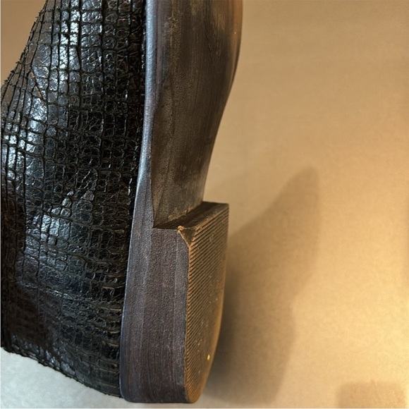 Free People Black Open-Toe Leather Sandals - Picture 7 of 13